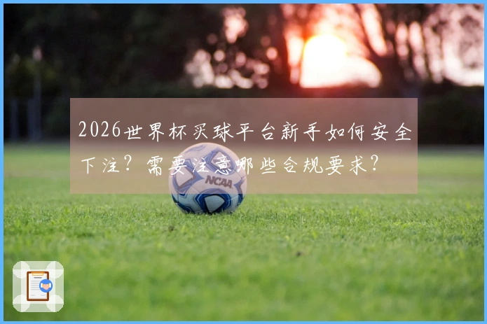 2026世界杯买球平台新手如何安全下注？需要注意哪些合规要求？